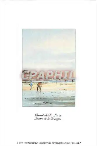 Cartes postales moderne Pastel de D Lucas Peintre de la Bretagne
