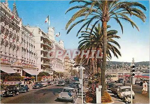 Moderne Karte Nice la Promenade des Anglais l'Hotel Royal et le Palais de la Mediterranee