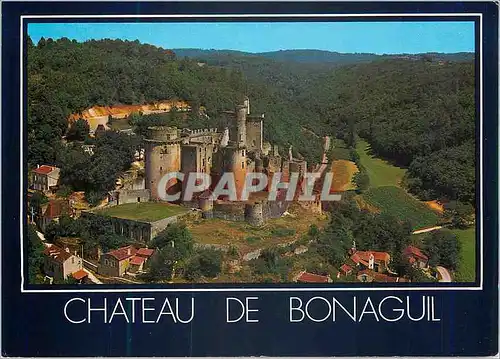 Cartes postales moderne Bonaguil (Lot et Garonne) Architecture Militaire en Guyenne Chateau fort de Bonaguil a 7 km de F