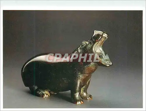 Moderne Karte Paris Musee d'Orsay Hippopotame 1625 1955 Bronze a Patine Brune Francois Pompon 1855 1933