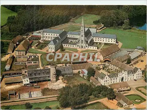Moderne Karte Abbaye de la Trappe Soligny Moulins la Marche Vue d'ensemble
