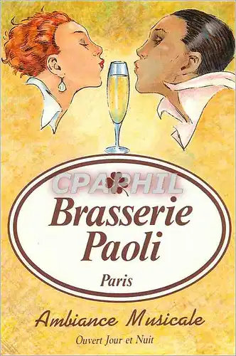 Cartes postales moderne Brasserie Paoli Chatelet Paris Ambiance Musicale Ouvert Jour et Nuit