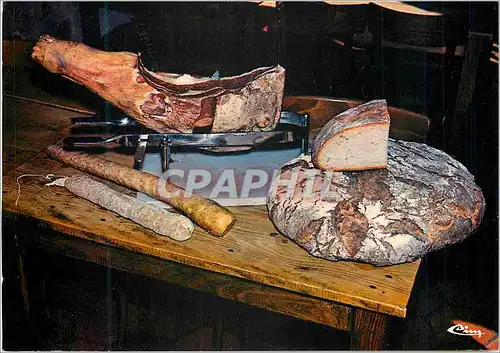 Cartes postales moderne L'Auvergne Gastronomique Cochonailles et Pain de Campagne