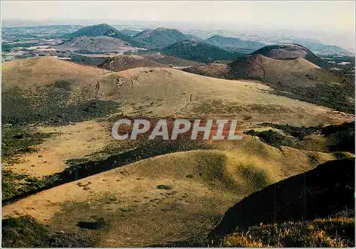 Moderne Karte En Auvergne la Chaine des Puys Vue Generale et le Puy de Pariou (alt 1209m)