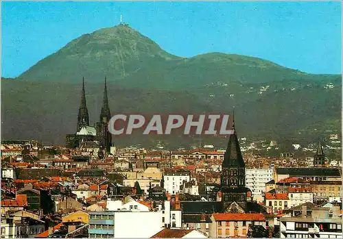 Cartes postales moderne Clermont Ferrand (Puy de Dome) Vue Generale et le Puy de Dome (1465m)