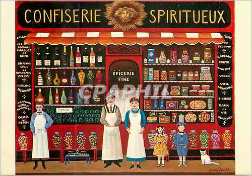 Cartes postales moderne Galerie Naifs et Primitifs Paris l'Epicerie Confiserie