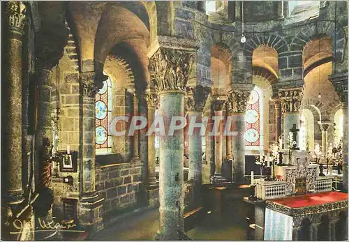 Cartes postales moderne Saint Nectaire (Puy de Dome) Interieur de l'Eglise Romane (XIIe siecle)