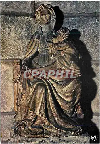 Moderne Karte Clermont Ferrand Basilique Notre Dame du Port Vierge Allaitant du 15e siecle