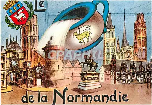 Moderne Karte Rouen La Normandie