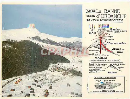 Cartes postales moderne La Banne d'Ordanche Image d'Auvergne Volcant de type Strombolien Volcan
