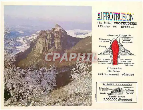 Cartes postales moderne La Roche Sanadoire (1286 m) Image d'Auvergne Protrusion Volcan
