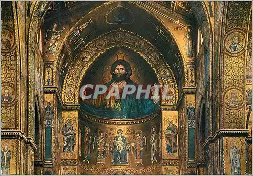 Moderne Karte Monreale (Palermo) Interieur du Dome Christ