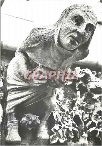 Cartes postales moderne Eglise Notre Dame de Dijon Facade Gargouilles Realisees de 1866 a 1881 par le Sculpteur Lagoule