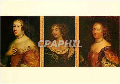 Cartes postales moderne Chateau de Bussy Rabutin (Cote d'Or) XVIe XVIIe S Tryptique Mme de Sevigne Mme de Grignan et la