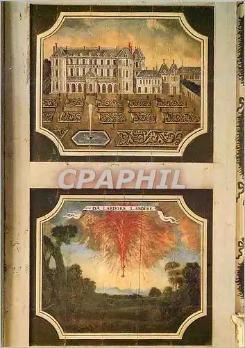 Moderne Karte Chateau de Bussy Rabutin (Cote d'Or) Salle des Devises Chateau de Ruel (Demeure du Cardinal de R