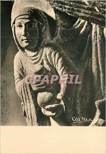 Cartes postales moderne Riom (P de D) Abbaye de Mozac Les Saintes Femmes au Tombeau Detail du Chapiteau (XIIe S)