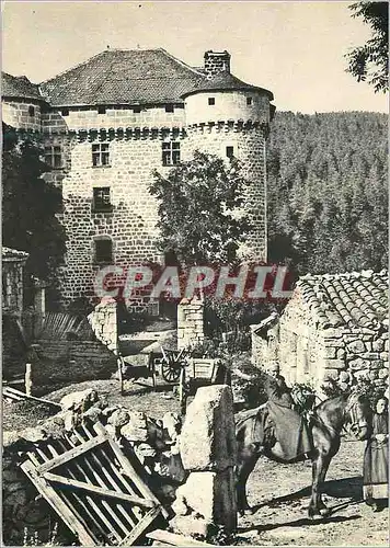 Cartes postales moderne Chateau du Fort Il etait une fois le Gevaudan la Fermiere se Rendant au Marche Folklore Cheval