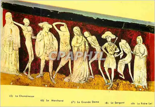 Cartes postales moderne La Chaise Dieu (Haute Loire) Abbaye Saint Robert la Danse Macabre