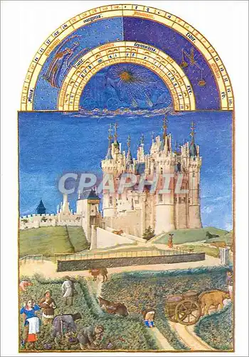Cartes postales moderne Chantilly Musee Conde tres Riches Heures du Duc de Berry