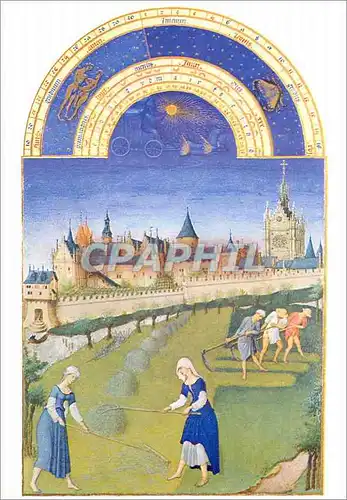 Cartes postales moderne Chantilly Musee Conde les tres Riches Heures du Duc de Berry