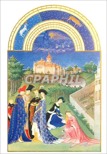 Cartes postales moderne Chantilly Musee Conde les tres Riches Heures du Duc de Berry