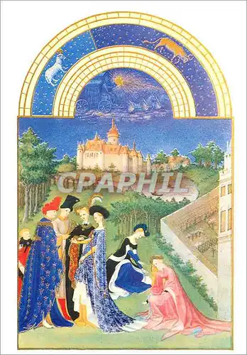 Moderne Karte Chantilly Musee Conde les tres Riches Heures du Duc de Berry