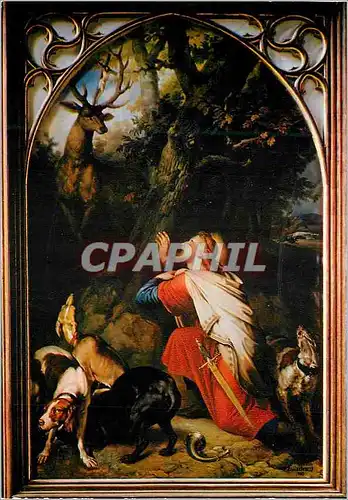 Cartes postales moderne Saint Hubert la Basilique Conversion de St Hubert de Mathieu