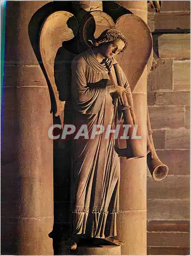 Moderne Karte Cathedrale de Strasbourg Pilier du Jugement Dernier l'Ange annoncant le Jugement