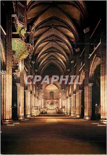 Cartes postales moderne Cathedrale de Strasbourg Nef vue vers le Choeur