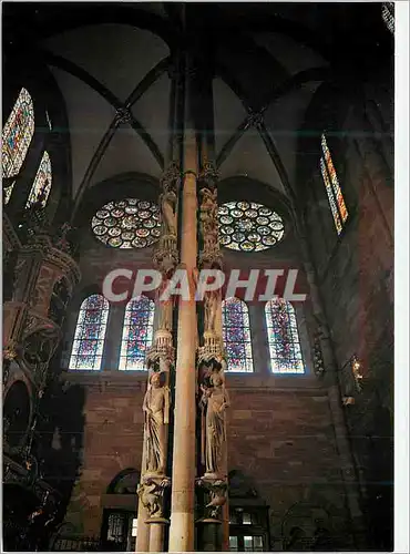 Moderne Karte Cathedrale de Strasbourg Transept Sud Pilier du Jugement Dernier Vue sur les Voutes