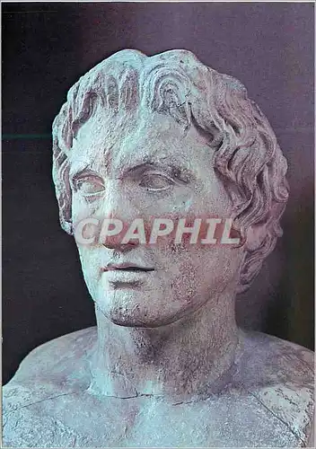Cartes postales moderne Paris Musee du Louvre Departement des Antiquites Grecques et Romaines Buste d'Alexandre le Grand