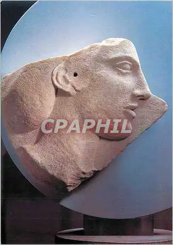 Moderne Karte Paris Musee du Louvre Exposition Mer Egee Grece des Iles Fragment d'un Disque avec le Relief d'u