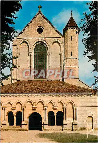 Moderne Karte Pontigny (Yonne) Couleurs et Lumiere de France l'Eglise Abbatiale (XIIe siecle) la Facade