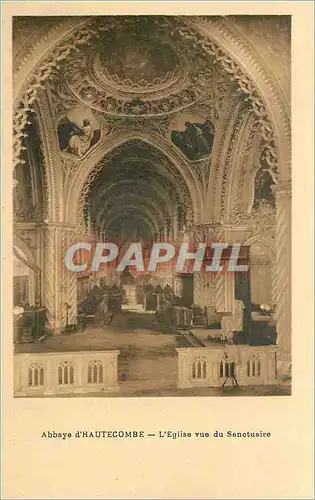 Cartes postales Abbaye d'Hautecombe l'Eglise vue du Sanctuaire