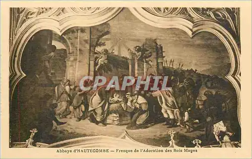 Cartes postales Abbaye d'Hautecombe Fresque de l'Adoration des Rois des Mages