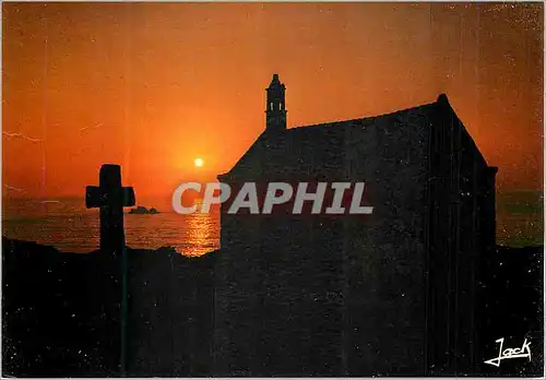 Cartes postales moderne La Chapelle St Samson au Coucher du Soleil Couleurs de Bretagne