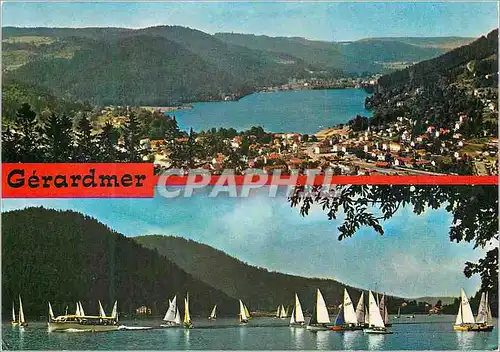 Moderne Karte Gerardmer et son Lac les Vosges Pittoresques