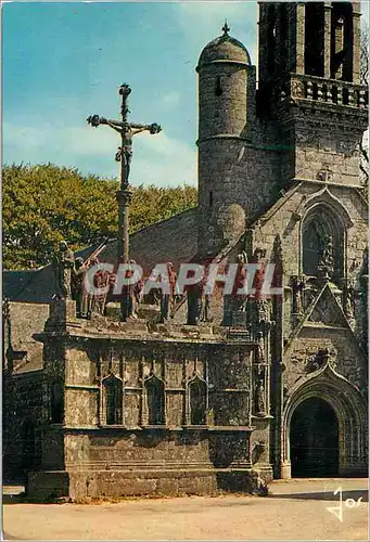 Cartes postales moderne Meilars Confort la Bretagne en Couleurs Calvaire a Motifs Triangulaires et Statues d'Apotres Pos