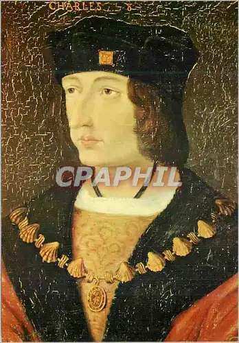 Cartes postales moderne Charles VIII les Portraits Historiques Fils de Louis XI ne et Mort a Amboise (1470 1498)