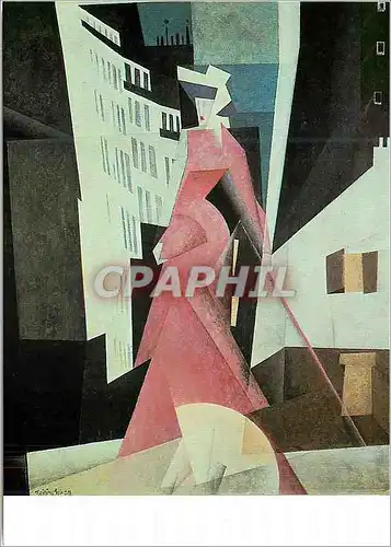 Cartes postales moderne Bornemisza Lyonel Feininger (1871 1956) la Dame en Mauve