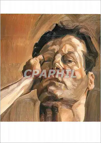 Moderne Karte Whitworth Art Gallery University of Manchester Lucian Freud Tete d'Homme (Portrait de l'Artiste)