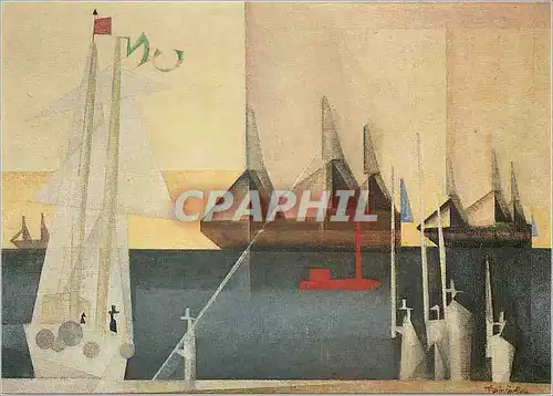 Cartes postales moderne Privatbesitz Schweiz Lyonel Feininger (1871 1956) Marine Port de Peppermint