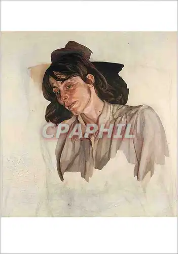 Moderne Karte Lugano Castagnola Schweiz Lucian Freud le Dernier Portrait