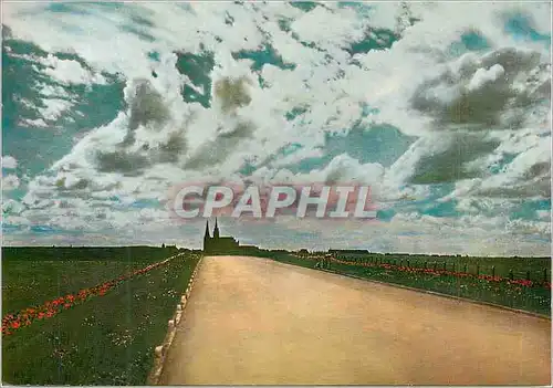 Cartes postales moderne Les Merveilles de Chartres (Eure et Loir) la Cathedrale vue de la Route de Paris
