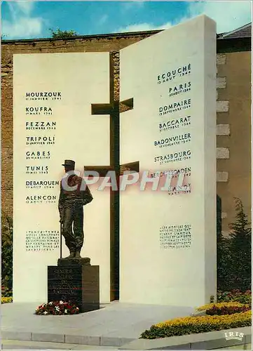 Moderne Karte Alencon  Monument au General Leclerc Militaria