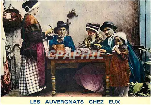 Cartes postales moderne Les Auvergnats chez eux La soupe aux Choux Folklore