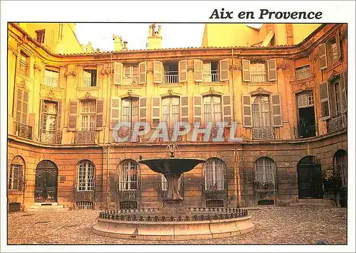 Moderne Karte Aix en Provence (B du R) Place Alberts (XVIII Siecle)