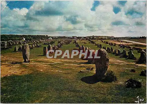 Moderne Karte Carnac La Bretagne en Couleurs Les Alignements du Menec