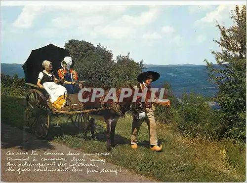 Cartes postales moderne Le Morvan Folklorique Realise avec le concours du Groupe Folklorique Les Galvachers du Morvan An