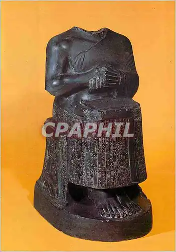 Cartes postales moderne Paris Musee du Louvre Departement des Antiques Orientales Goudea l'Architecte au plan Diorite Ve